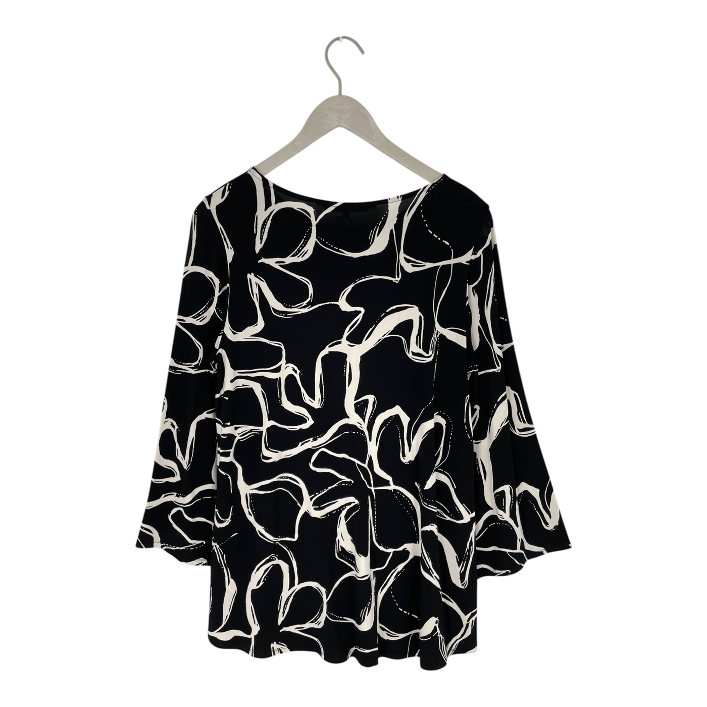 Falla siimes tunic shirt, black/white | woman S