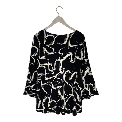 Falla siimes tunic shirt, black/white | woman S