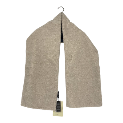 Embassy of Bricks and Logs bayonne sherpa scarf, beige/blue