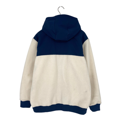 Reima samota teddy fleece jacket, dark blue/white | woman M