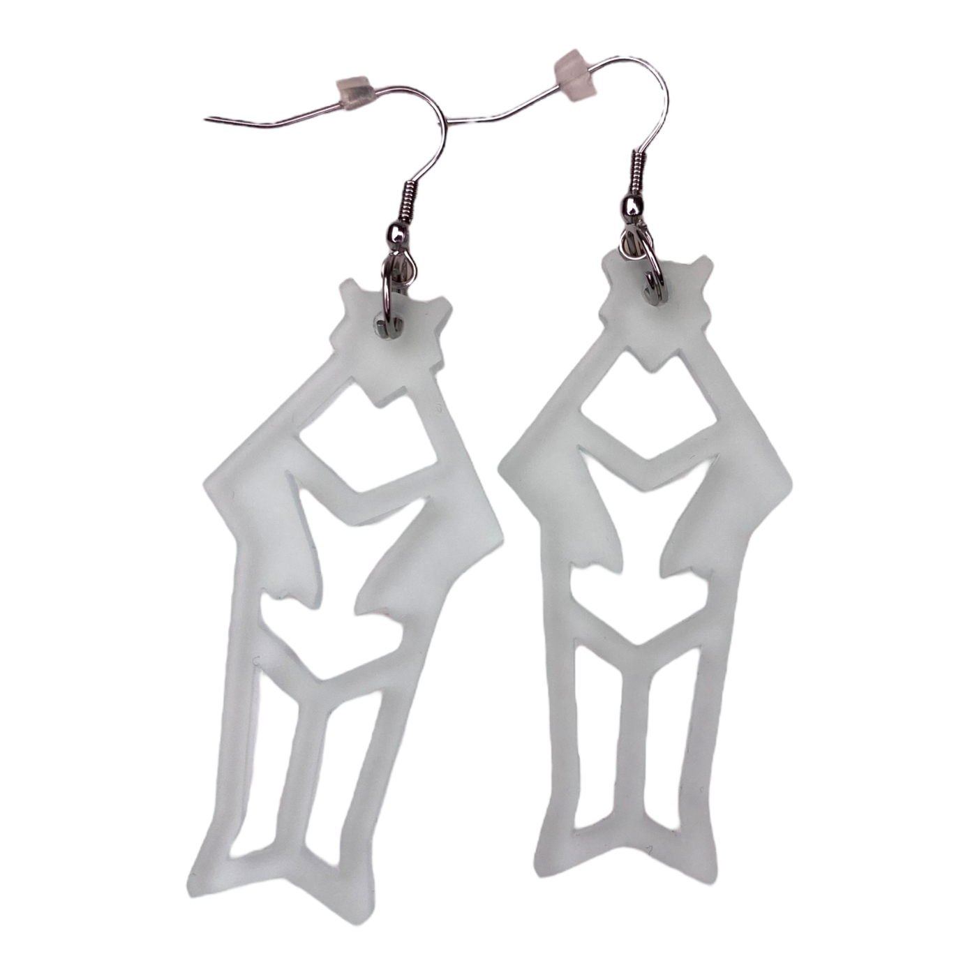 Yo Zen origami earrings, tea green