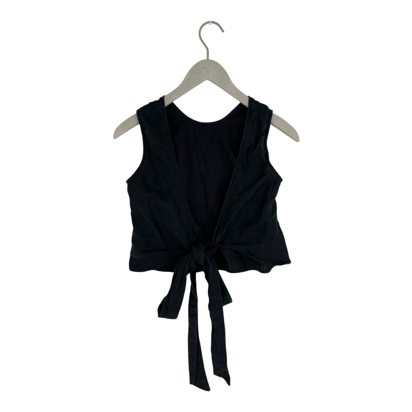 Kaiko linen top, black | woman XS