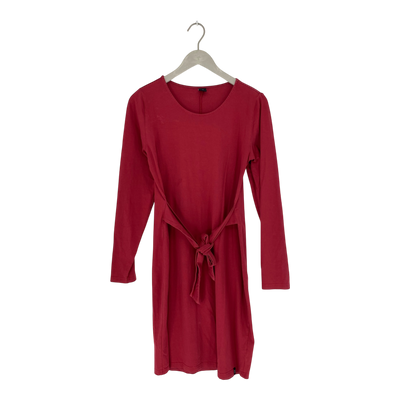 Kaiko belted dress, fire brick | woman M