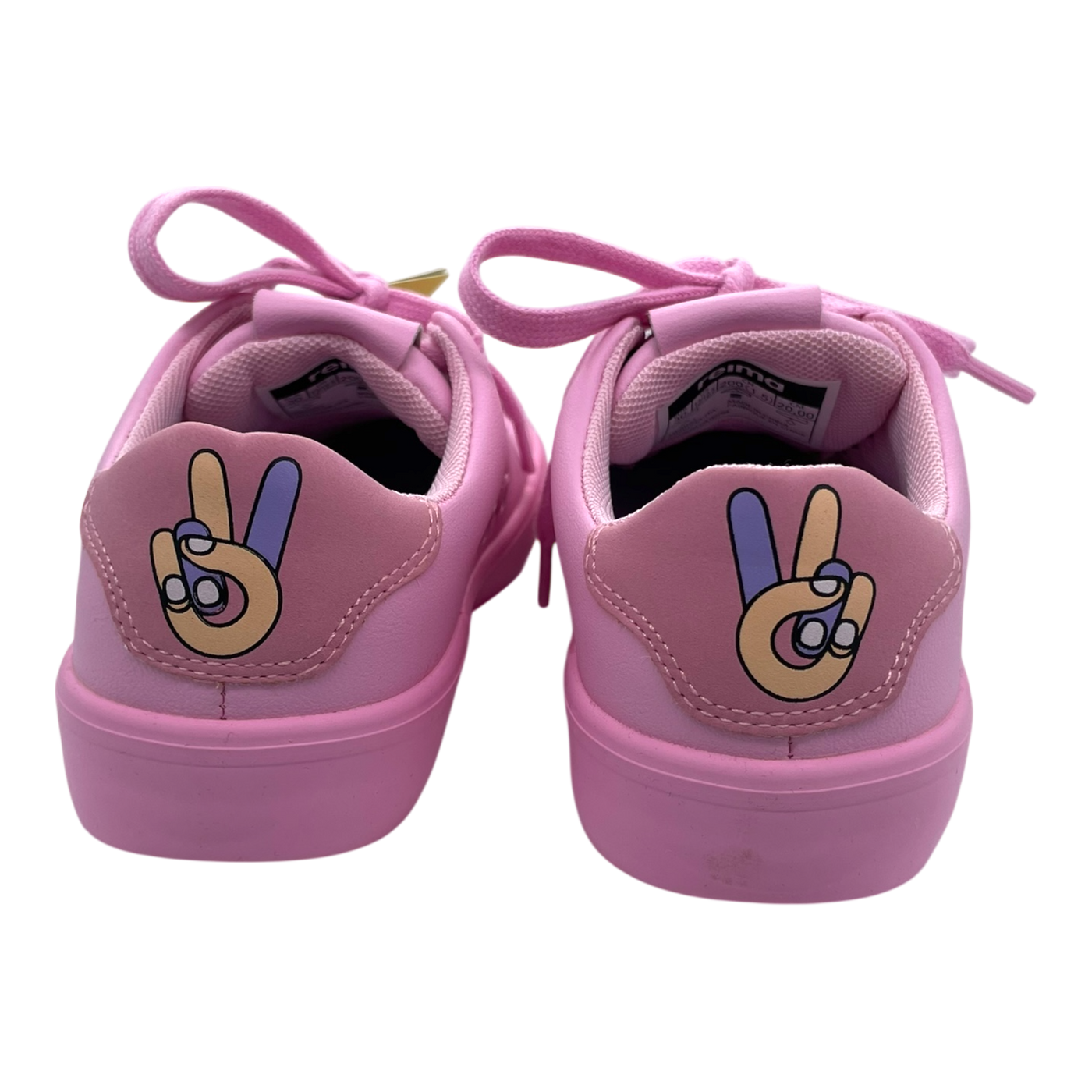 Reima peace low top sneakers, bubblegum pink | 30