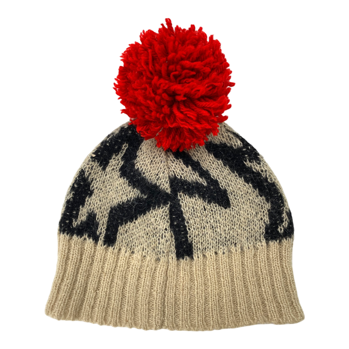 Bobo Choses pom hat, black/sand | 6-7y