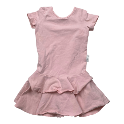 Gugguu t-shrit frilla dress, pink | 92cm