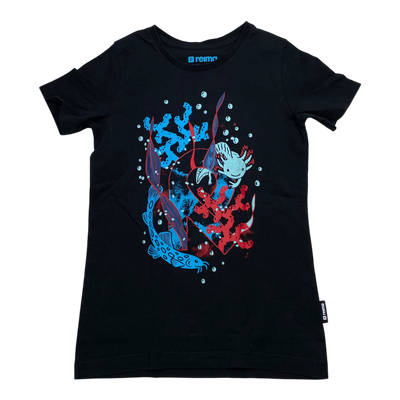 Reima t-shirt, black | 134cm