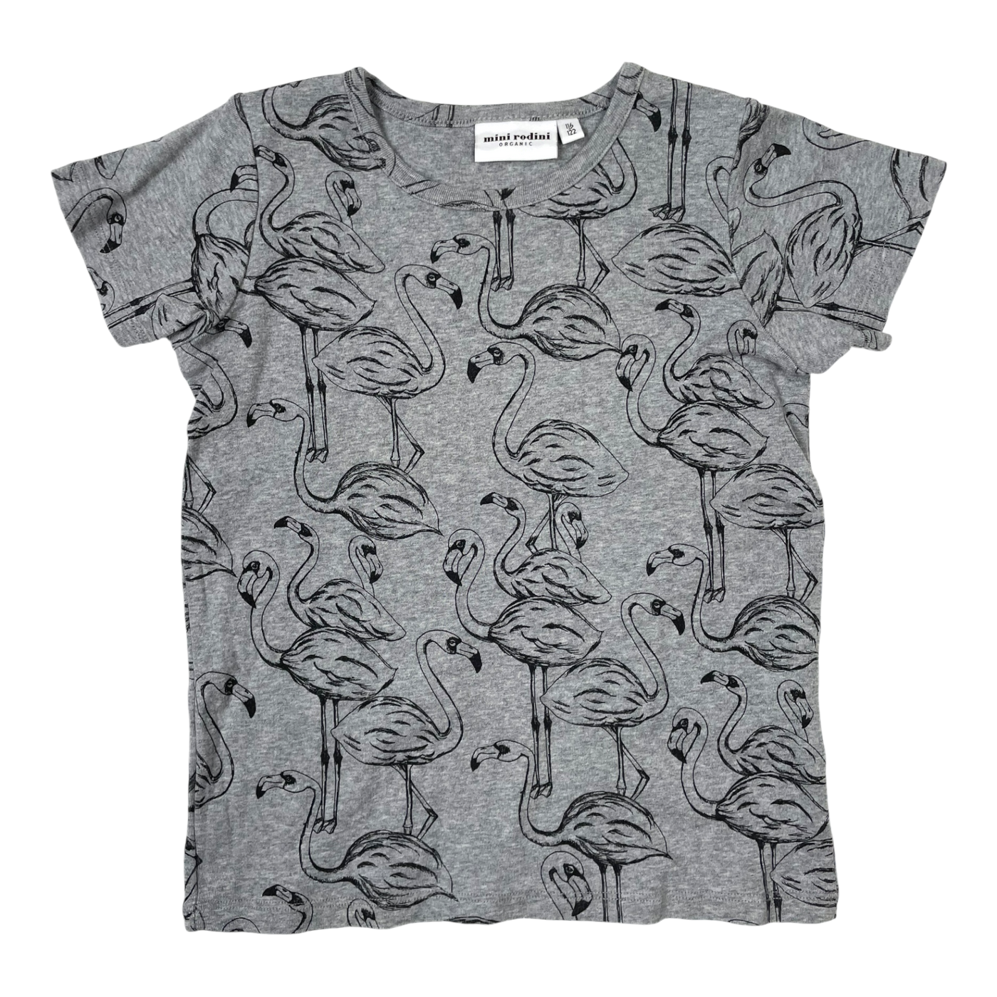 Mini Rodini t-shirt, flamingo | 116/122cm