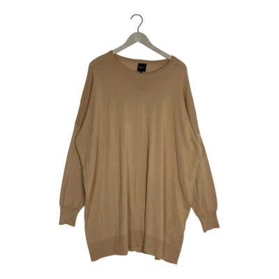 Aarre ada merino wool tunic, tan | woman XXL