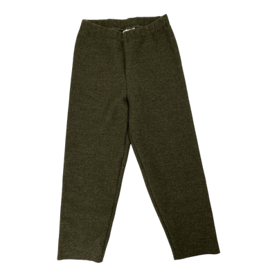 Mainio boiled wool pants, hunter green | 134/140cm