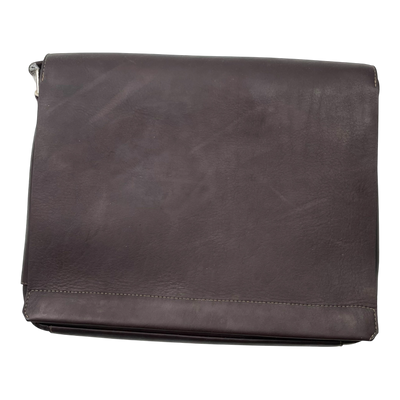 Harold's Bags leather campo messenger bag M, dark brown