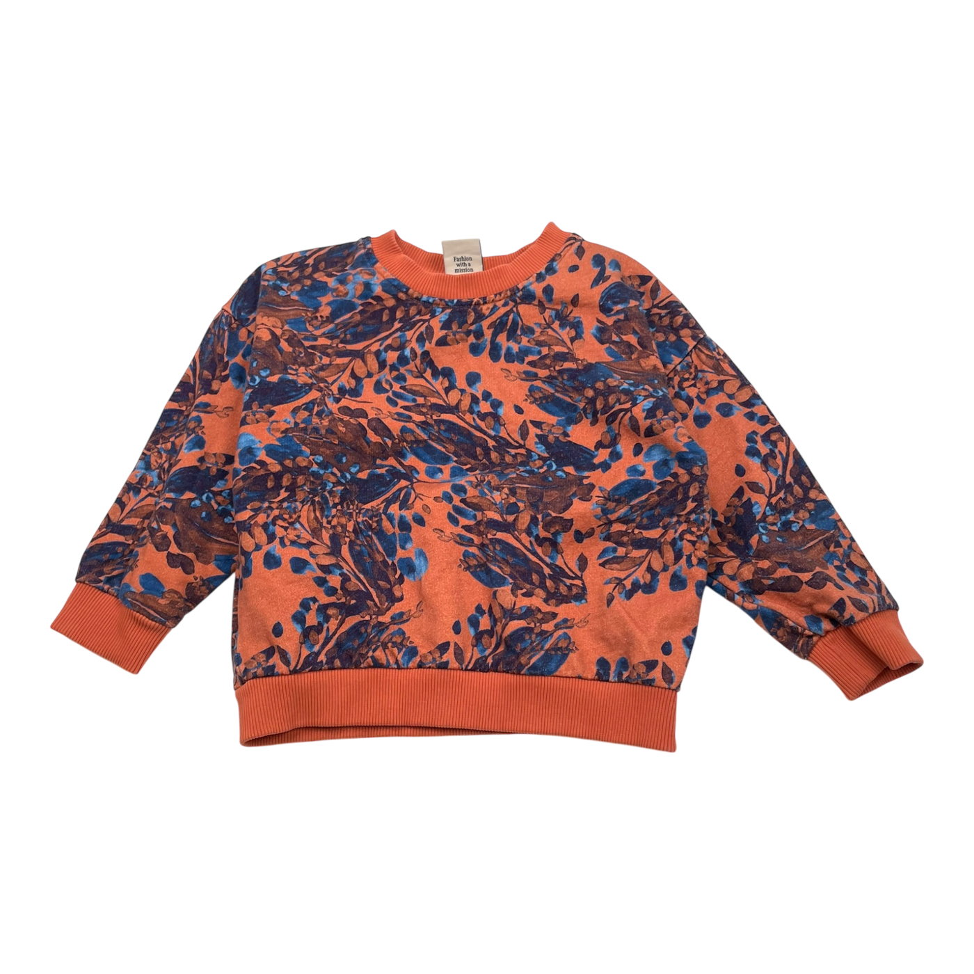 Kaiko sweatshirt, leaves | 86/92cm