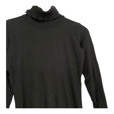 Kaiko rib turtle neck, black | woman M