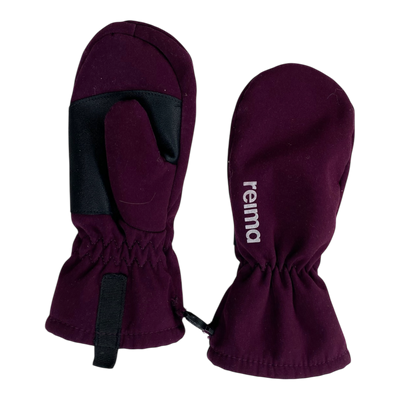Reima osaten softshell gloves, purple | 4-6y