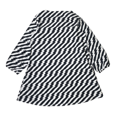 Vimma woven dress, black/white | 120cm