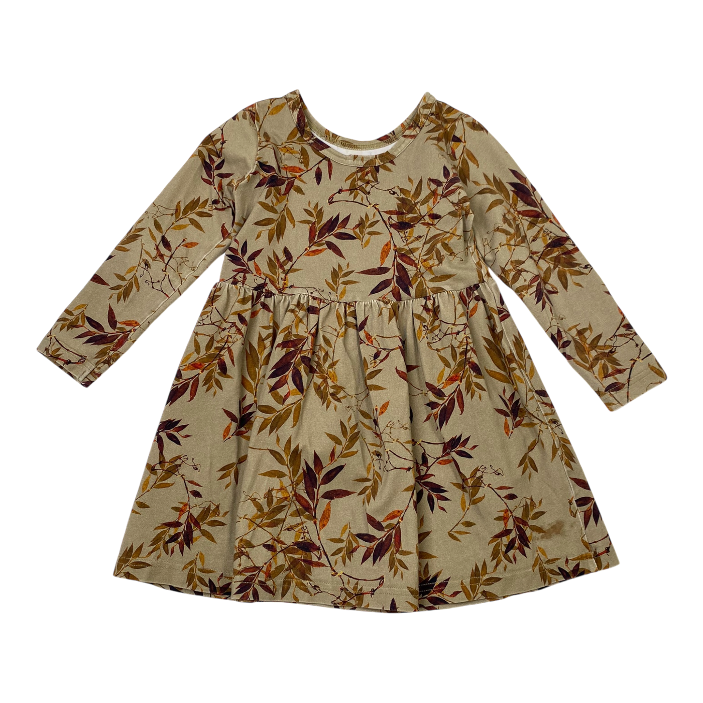 Kaiko dress, leaves | 86/92cm