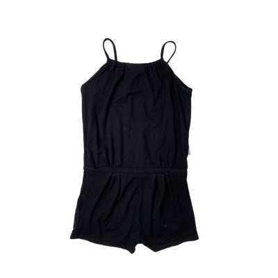 Gugguu spagetti tricot jumpsuit, black | 128cm