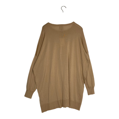 Aarre ada merino wool tunic, tan | woman XXL