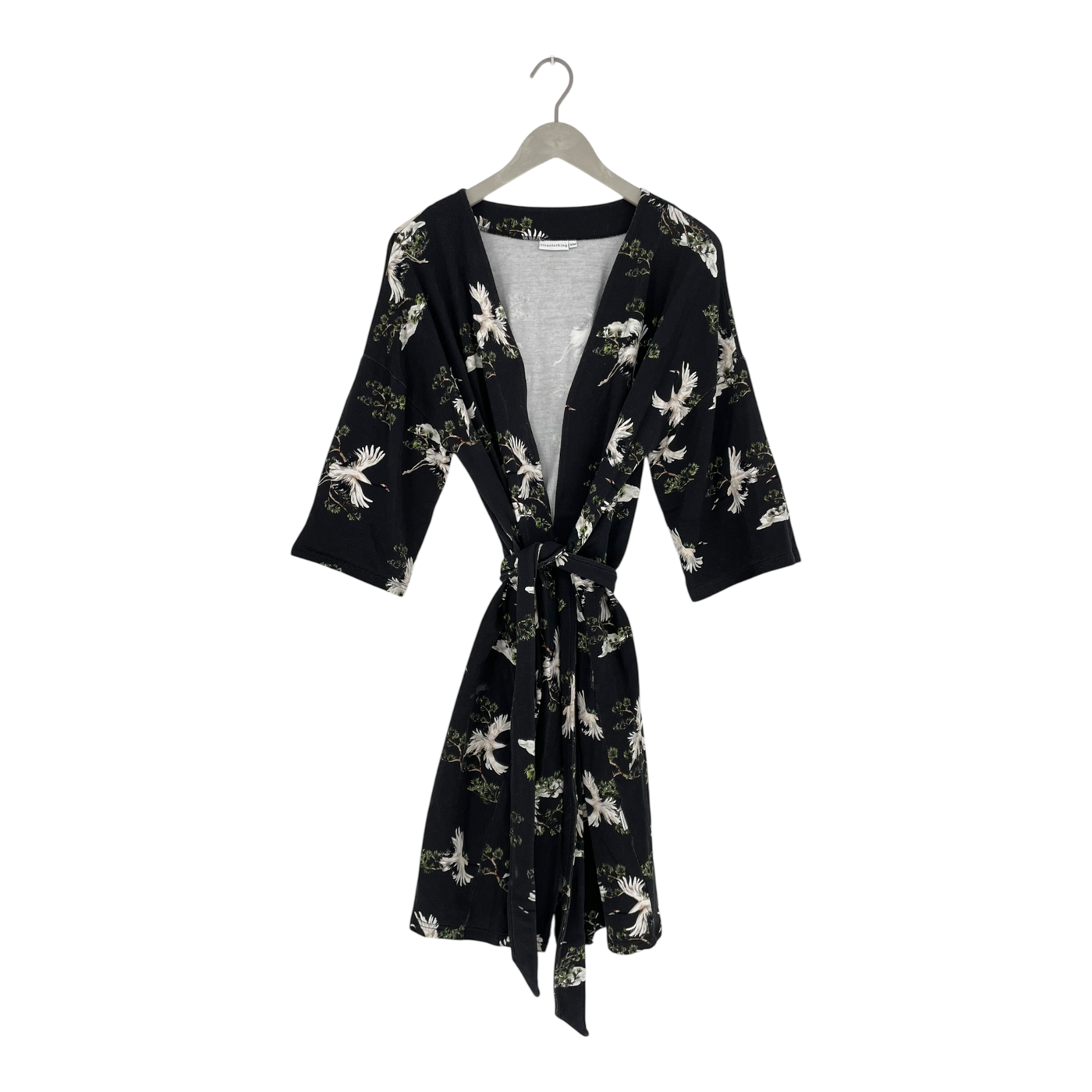 Riva Clothing wrap kimono, cranes | woman S/M