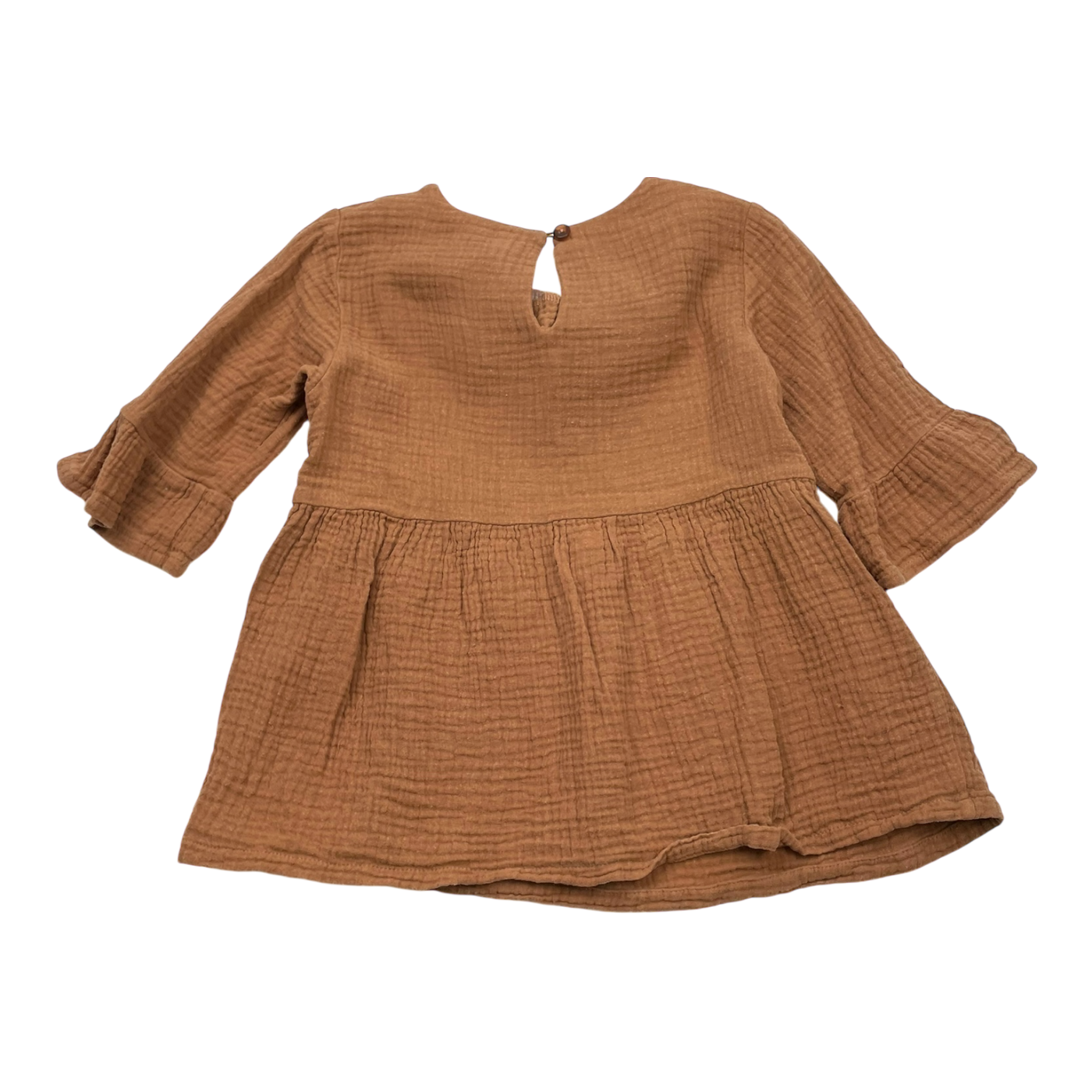 Kaiko muslin dress, caramel | 86/92cm