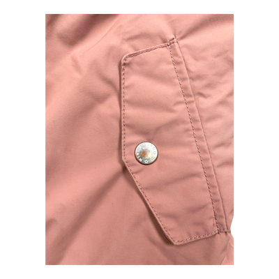 Mini A Ture matwally fleece lined winter jacket, dusty rose | 92cm
