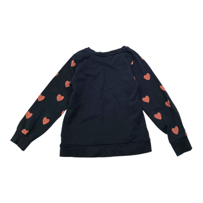 Mini Rodini sweat shirt, hearts | 104/110cm