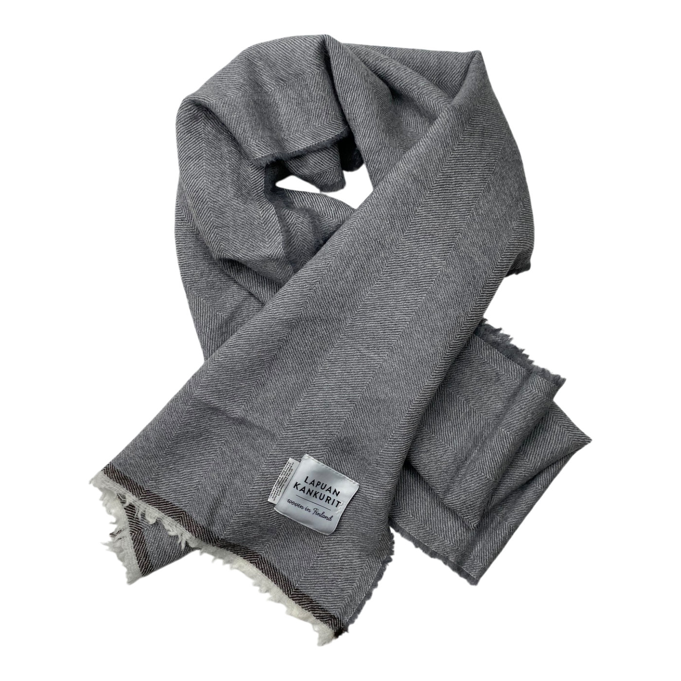 Lapuan Kankurit merino wool scarf, grey