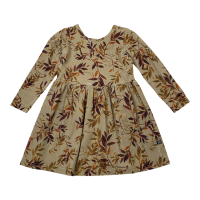 Kaiko dress, leaves | 86/92cm