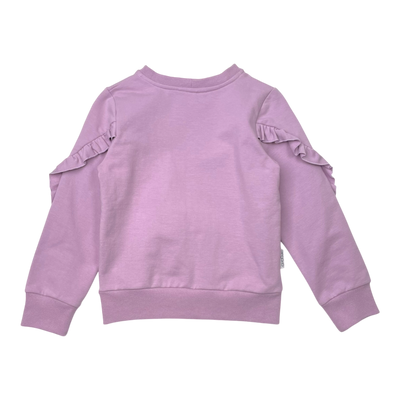 Gugguu frill sweatshirt, plum | 98/104cm