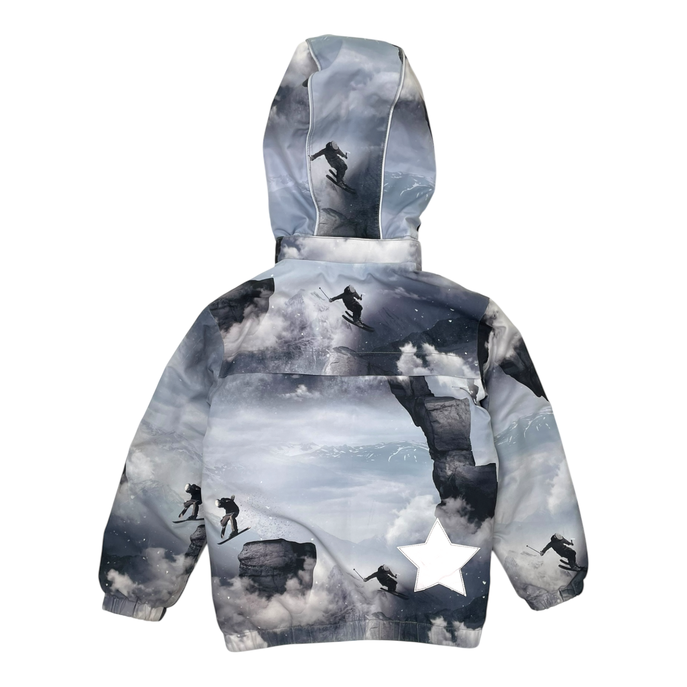 Molo castor winter jacket, grey ski | 122cm