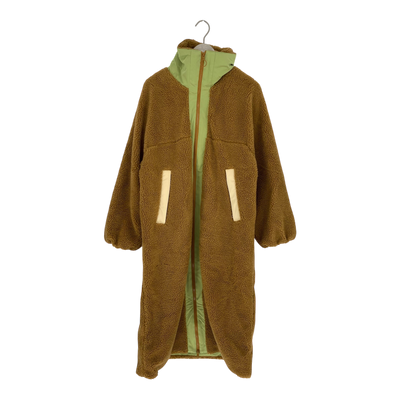 Embassy of Bricks and Logs lille sherpa teddy coat, caramel | woman S