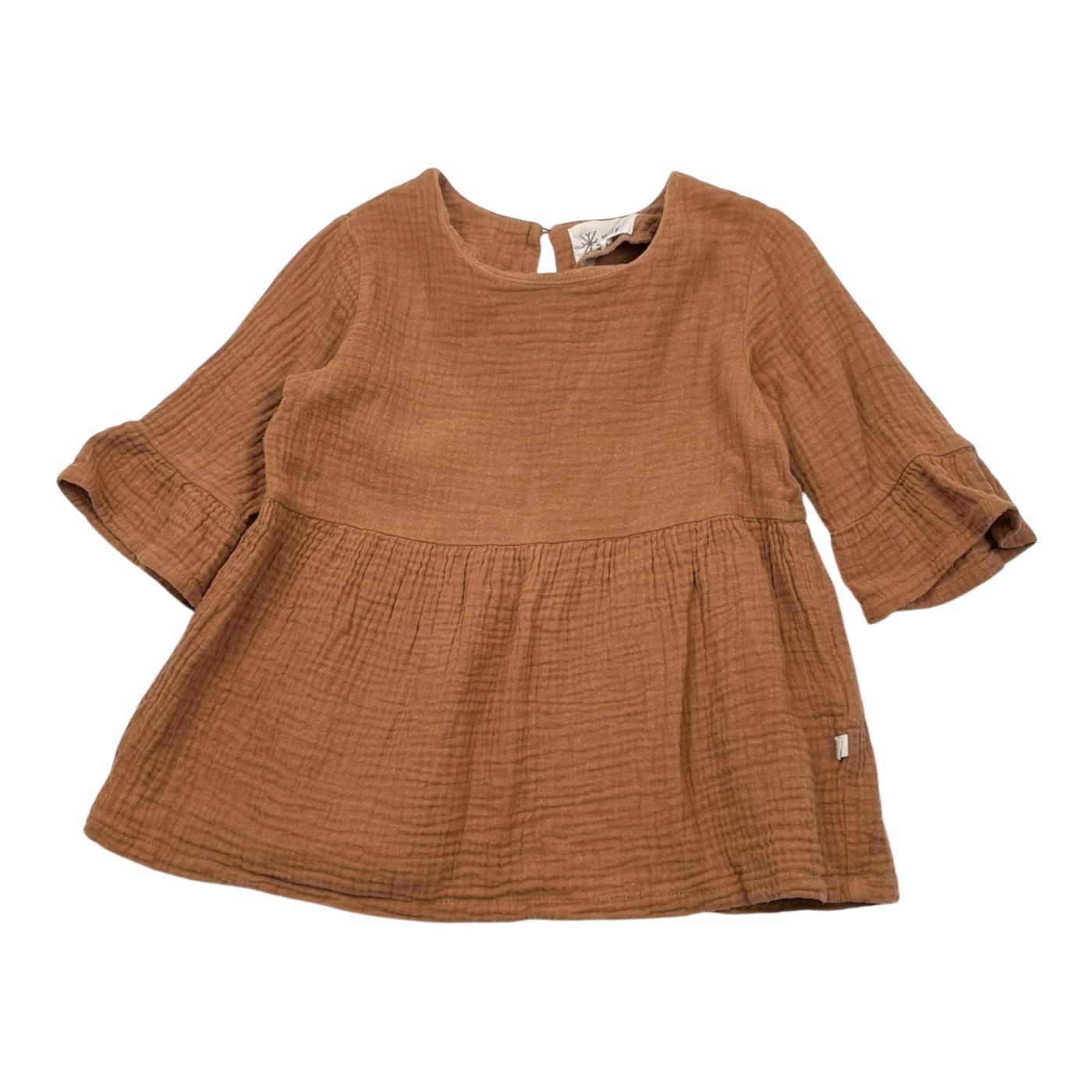 Kaiko muslin dress, caramel | 86/92cm