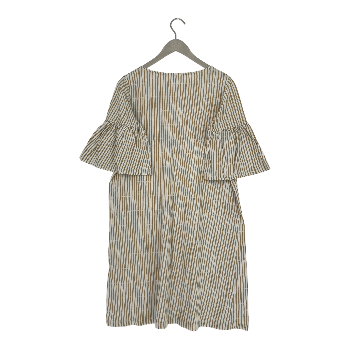 Mainio trumpet sleeve dress, stripes | woman XS