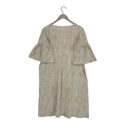 Mainio trumpet sleeve dress, stripes | woman XS