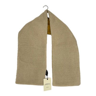 Embassy of Bricks and Logs bayonne sherpa scarf, beige/mustard