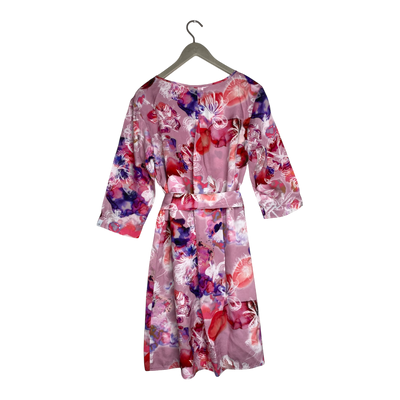 Nakoa belted dress, pink flower | woman XL