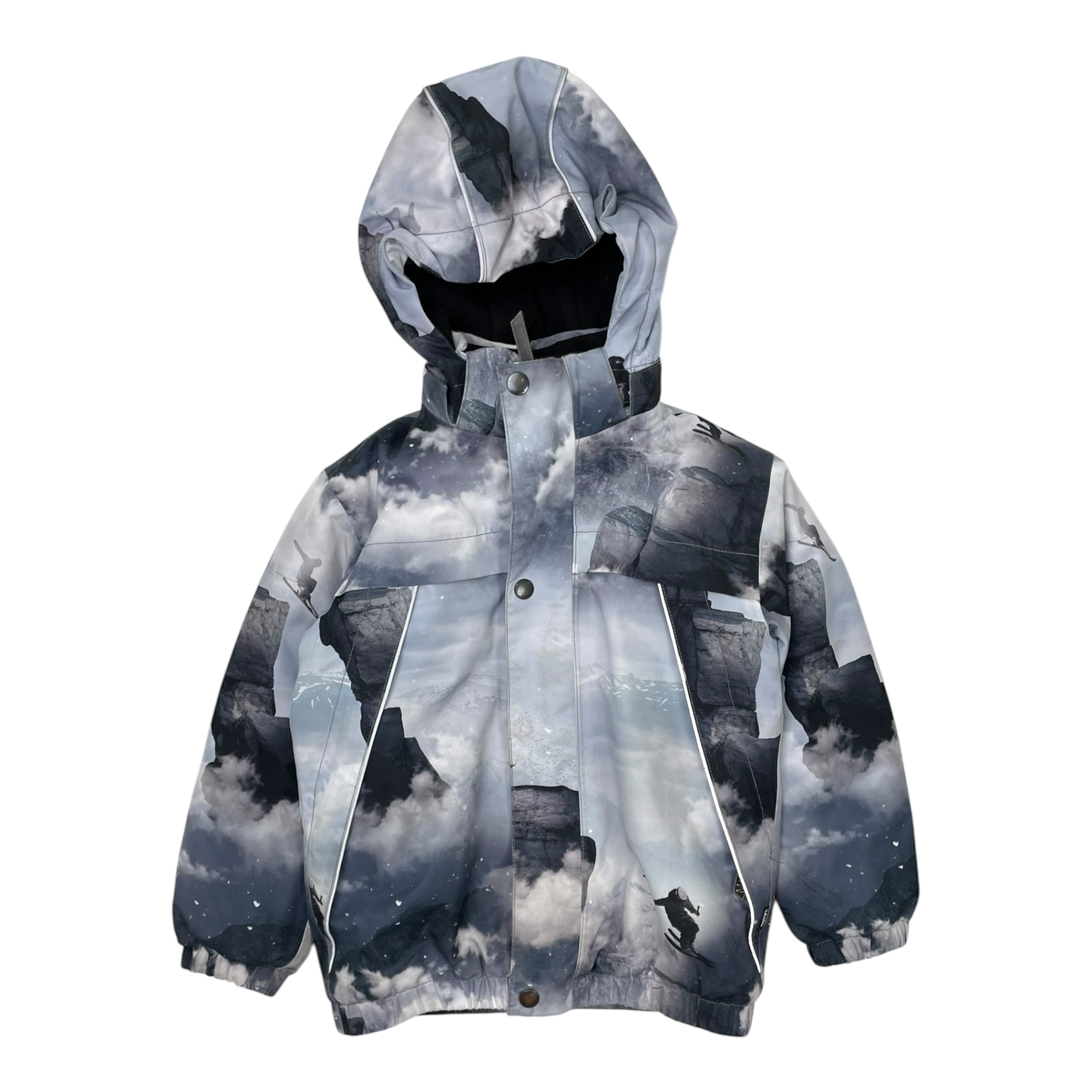 Molo castor winter jacket, grey ski | 122cm