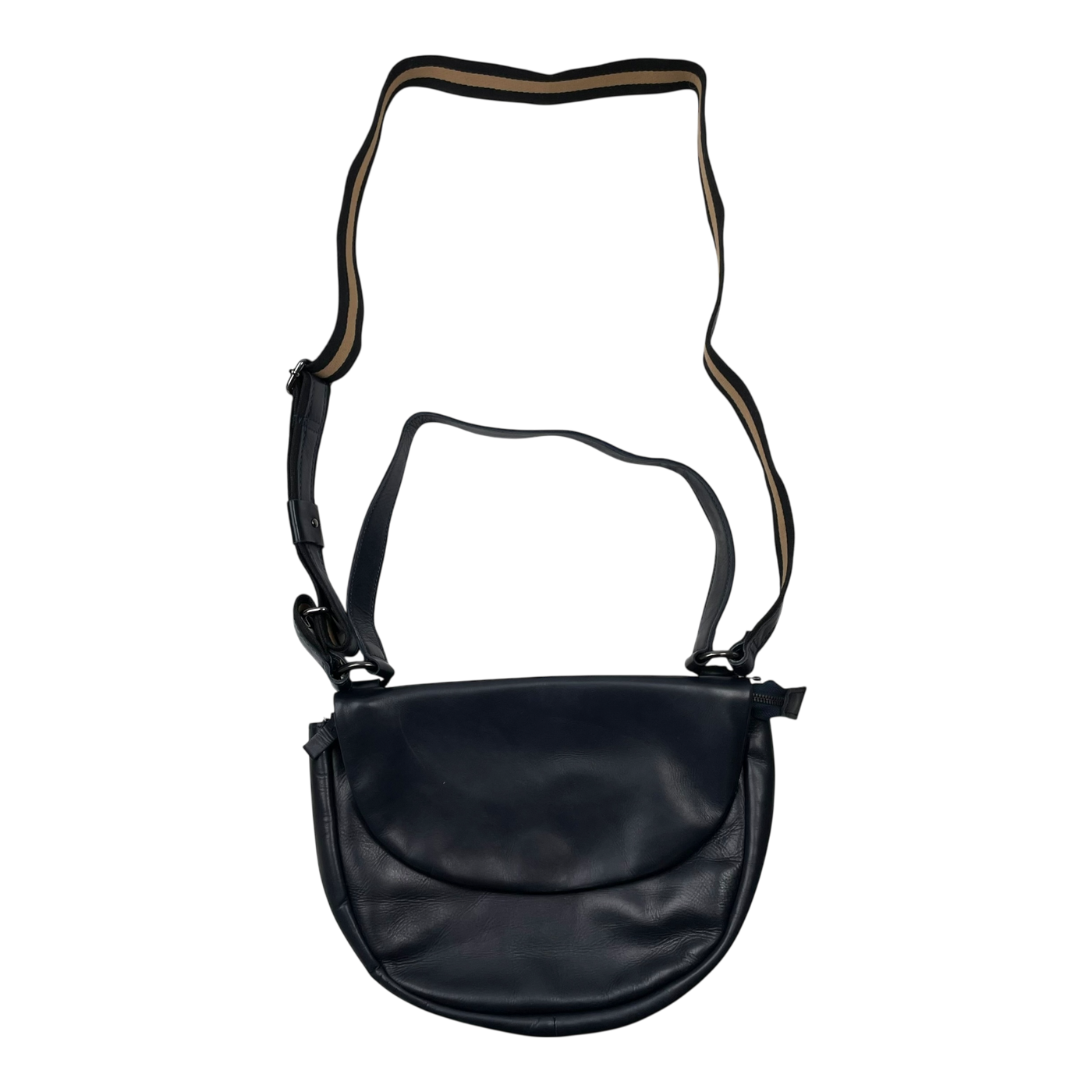 Harold's Bags leather caugio handbag double, midnight blue