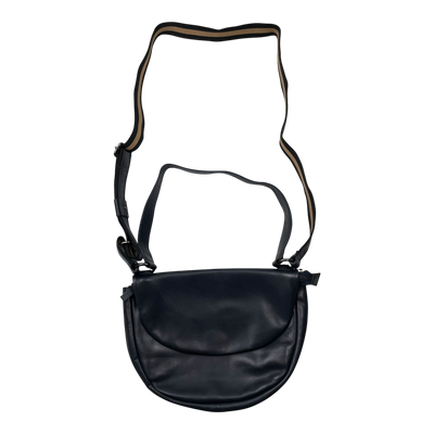 Harold's Bags leather caugio handbag double, midnight blue