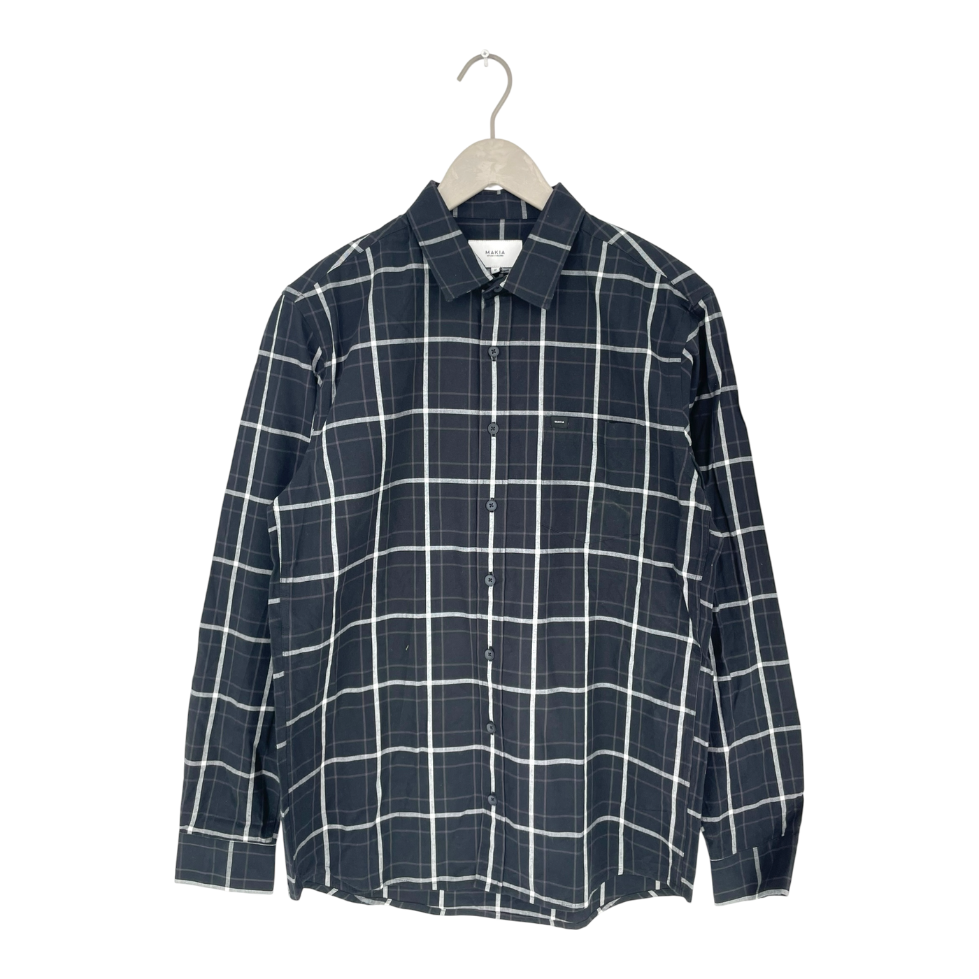 Makia grove buttoned shirt, black | man M