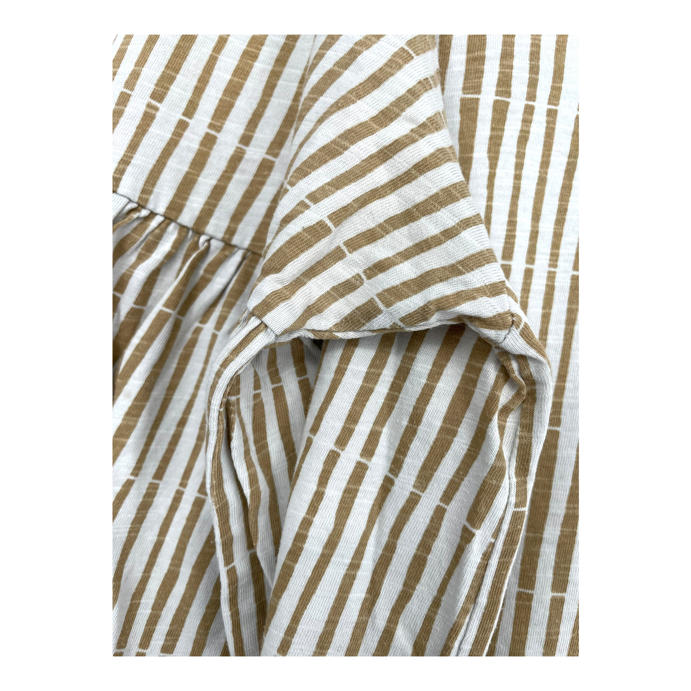 Mainio trumpet sleeve dress, stripes | woman XS