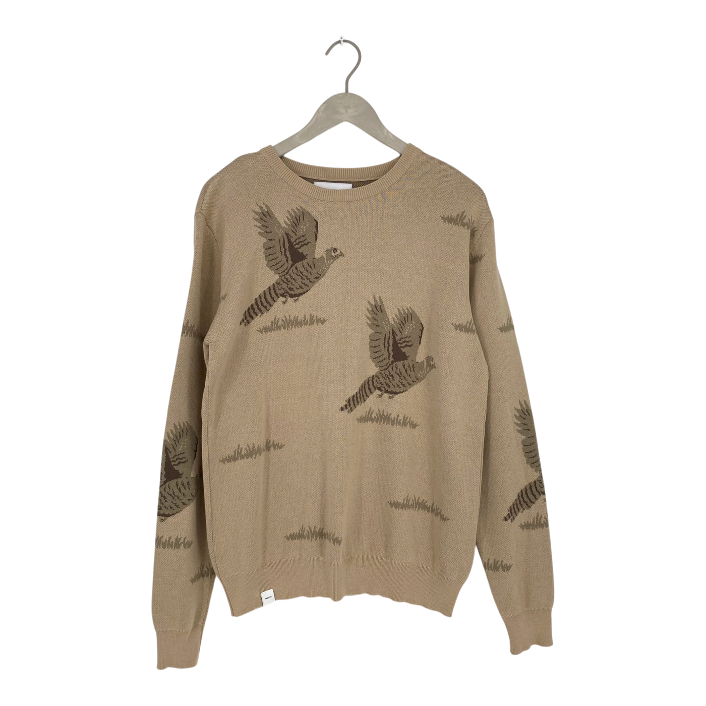 Makia hunted knit sweater, bird | man M