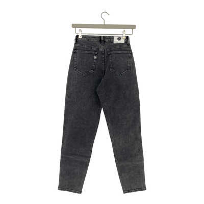 Mud Jeans mams high tapered jeans, heavy black stone | woman 26/29