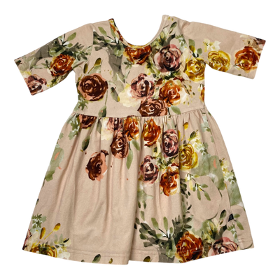 Kaiko dress, rose yard | 86/92cm