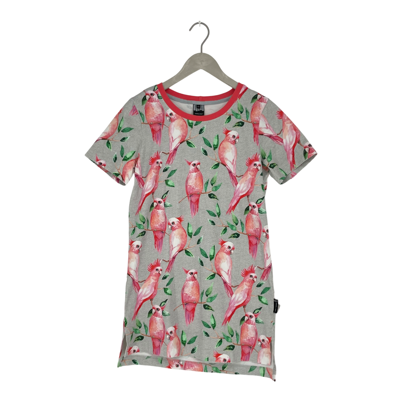 Ommellinen peeppari t-shirt tunic, parrot | woman XS