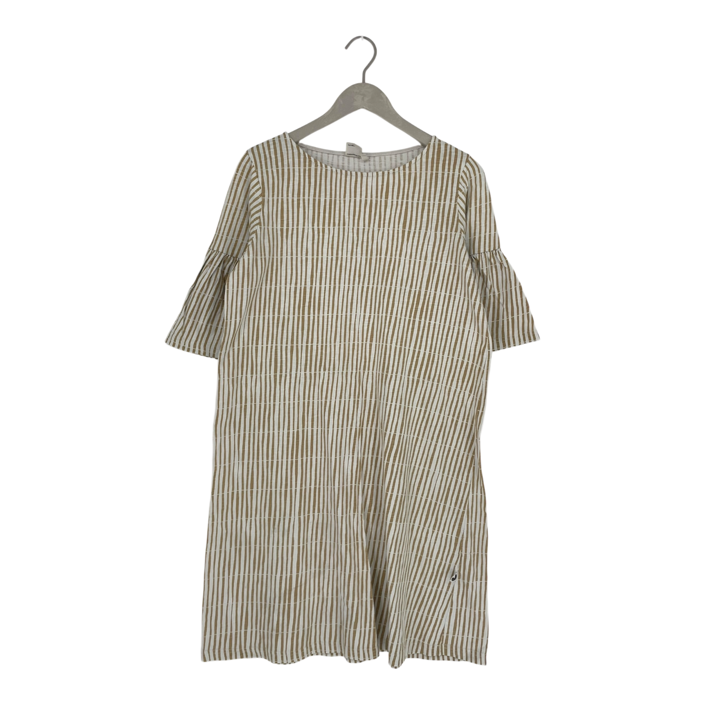 Mainio trumpet sleeve dress, stripes | woman XS
