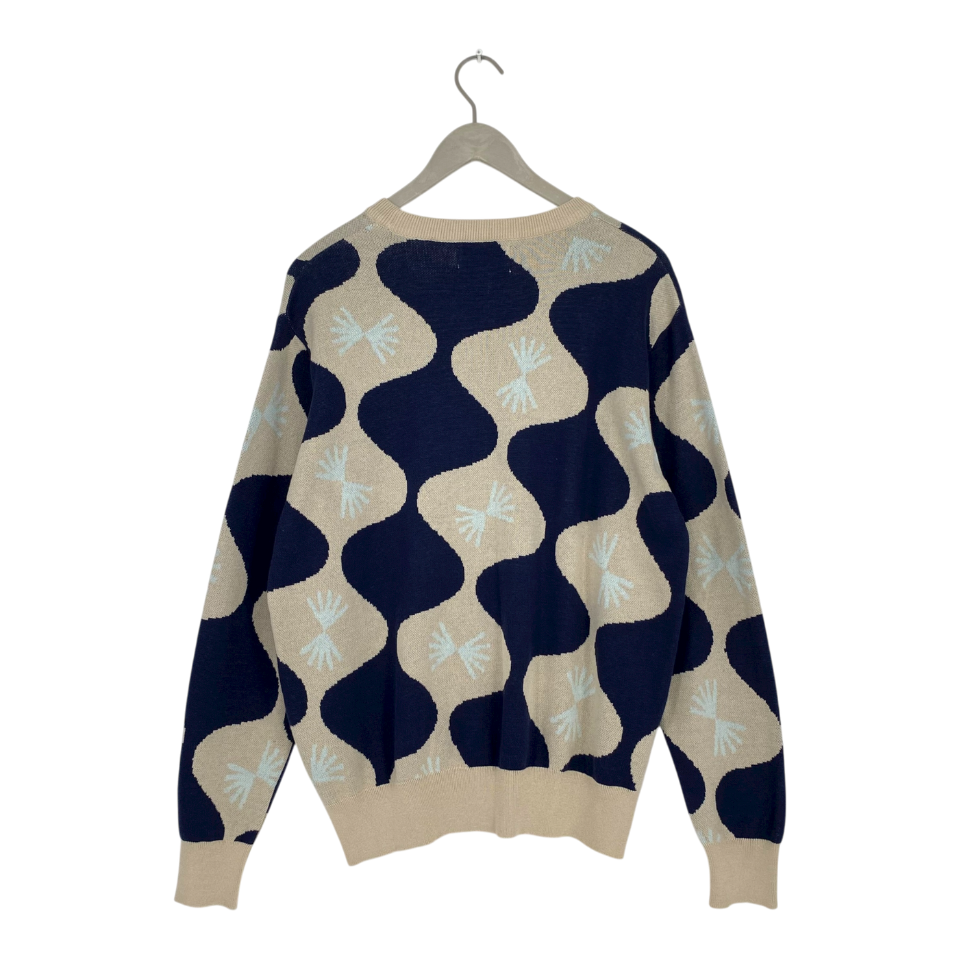 Makia aligned knit sweater, light taupe | unisex M