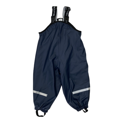 Polarn O. Pyret Rain Latzhose, Dunkelblau | 86/92 cm