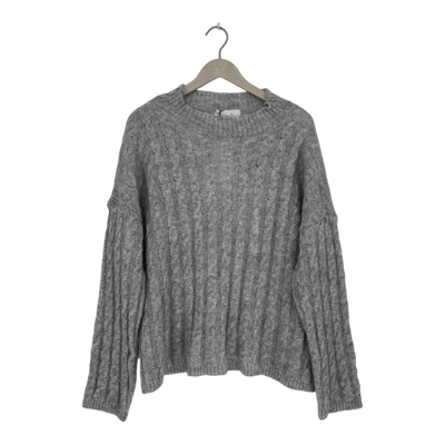 Bypias bohemiana knit sweater, grey | woman onesize