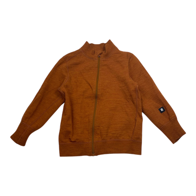 Reima wool zip sweater, brown | 104cm